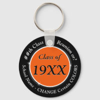 Orange and Black Cheap Class Reunion Keychains