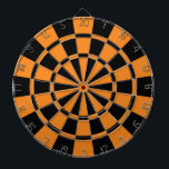 Orange And Black Dartboard<br><div class="desc">Orange And Black Dart Board</div>