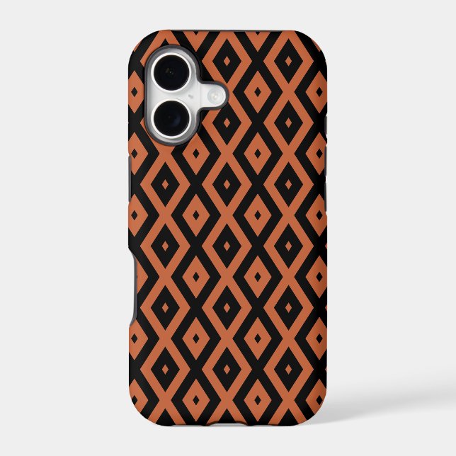 Orange and black diamond pattern (Back)