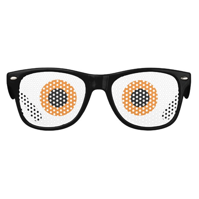 Orange and black eyes funny Halloween party Kids Sunglasses (Front)