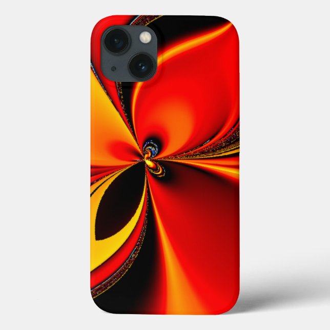 Orange and Black Flavour Fractal Case-Mate iPhone Case (Back)