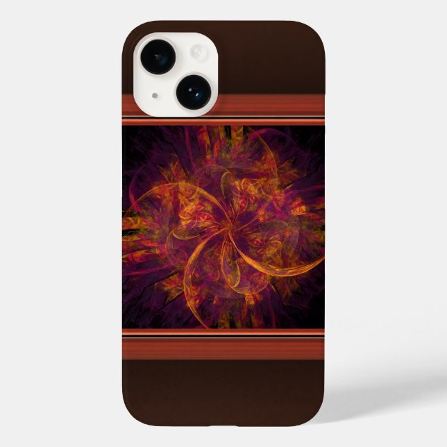 Orange And Black Fractal Case-Mate iPhone Case (Back)