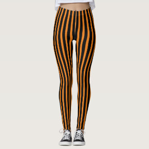 Orange and Black Halloween Leggings