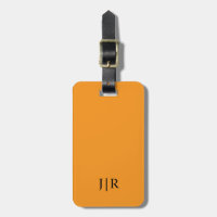 Orange And black I Modern Monogram