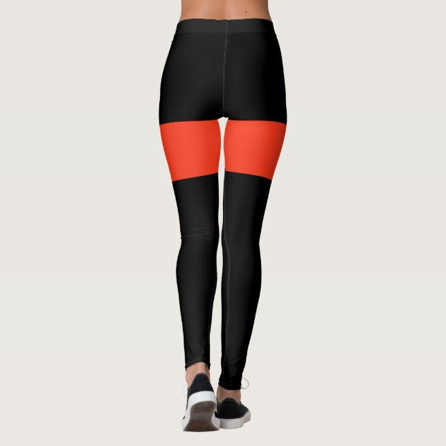 orange and black leggings (Back)