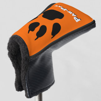 Orange and Black Paw Paw Golf Head Cover