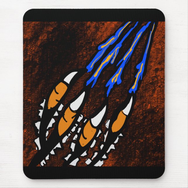 ORANGE AND BLACK STRIPES     MOUSE PAD (Front)