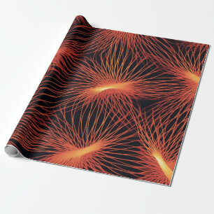 Orange and Black Wrapping Paper