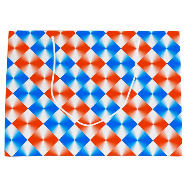 Orange and Blue Large Gift Bag (Front)