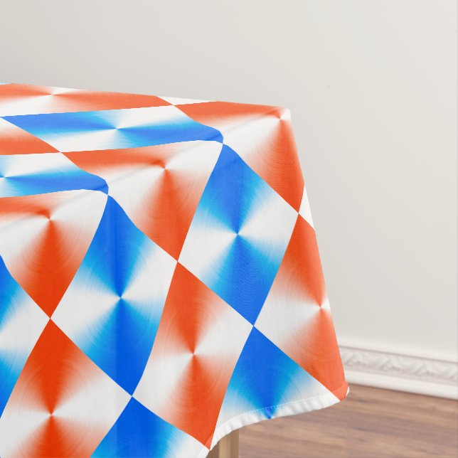 Orange and Blue Tablecloth (In Situ)