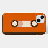Orange and Brown Retro Cassette Tape