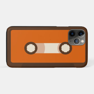 Orange and Brown Retro Cassette Tape iPhone 11 Pro Case