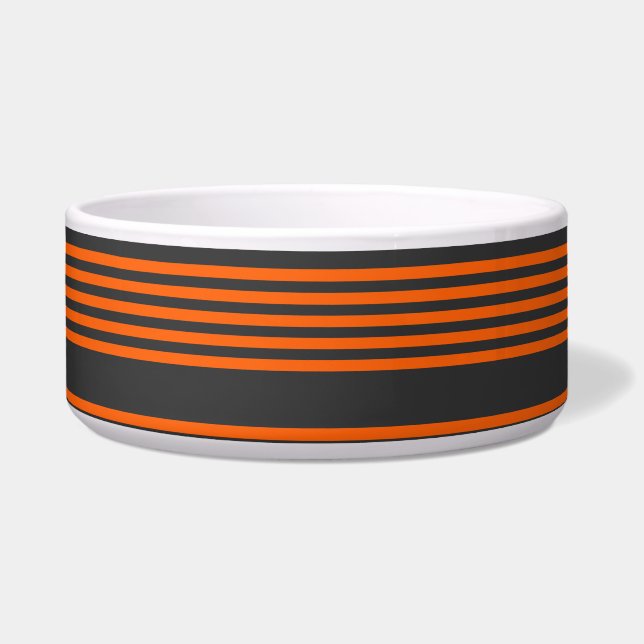 Orange and charcoal five stripes pattern (Front)