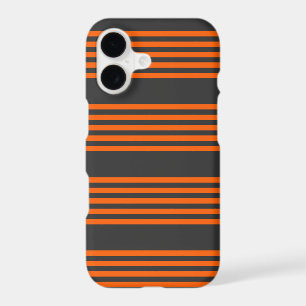 Orange and charcoal five stripes pattern