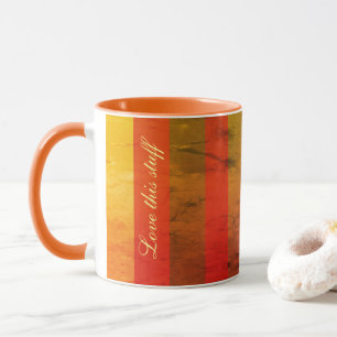 Orange and Gold Mug
