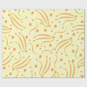 orange and gold wrapping paper