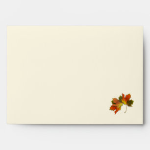 Orange And Golden  Autumn Leaves Envelopes