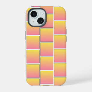 Orange and Golden Yellow Bricks iPhone 15 Case