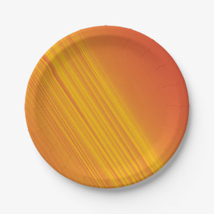 Orange and golden yellow gradient design paper plate