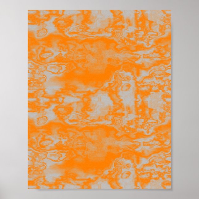 Orange and gray marble poster (Front)