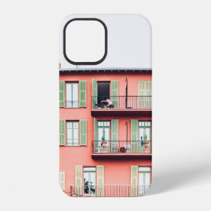 ORANGE AND GREEN 4-STOREY BUILDING iPhone 12 CASE