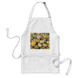 Orange and Green Autumn Harvest Gourds Standard Apron