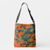 Orange and Green Camouflage, Military, Army