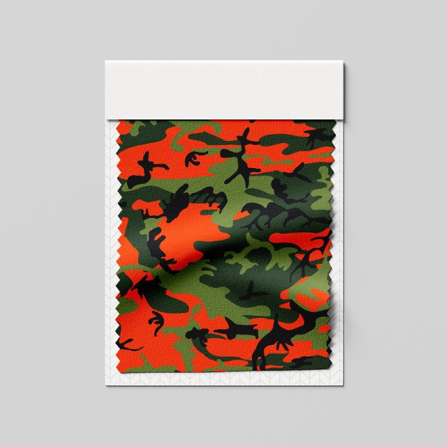 Orange and Green Camouflage, Military, Army Fabric (Creator Uploaded)