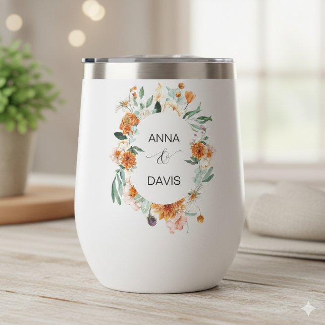 Orange and Green Floral Wedding  (Creator Uploaded)