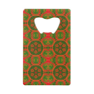 Orange and Green Kaleidoscope Bottle Opener