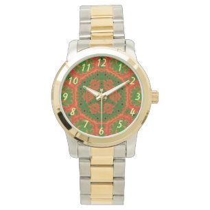 Orange and Green Kaleidoscope Watch