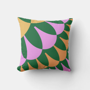 Orange and Green Scales Cushion