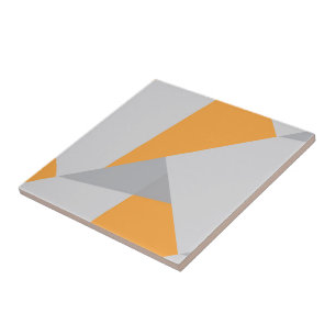 Orange and Grey Ceramic Tile