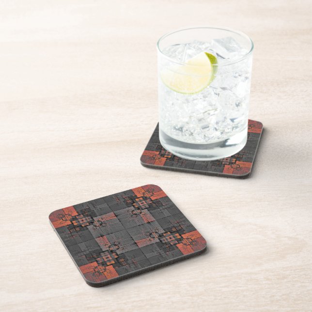 Orange and Grey Crossroads Coasters (Right Side)