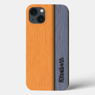 Orange and Grey Modern Background iPhone 13 Case