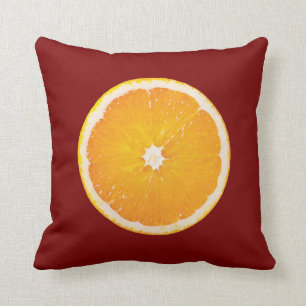 Orange and Lemon Citrus Slice Cushion