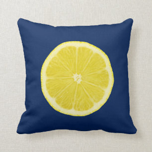 Orange and Lemon Citrus Slice Cushion
