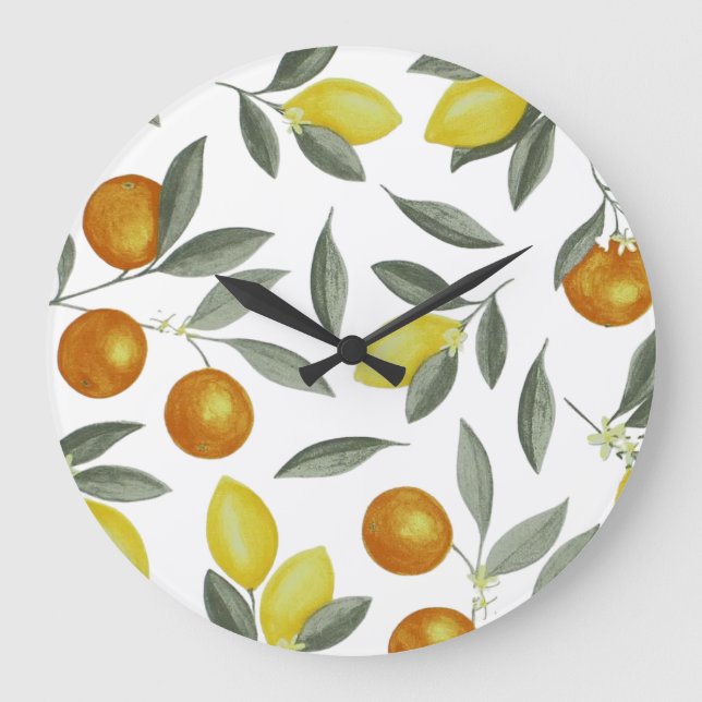 Orange and lemon large clock (Front)