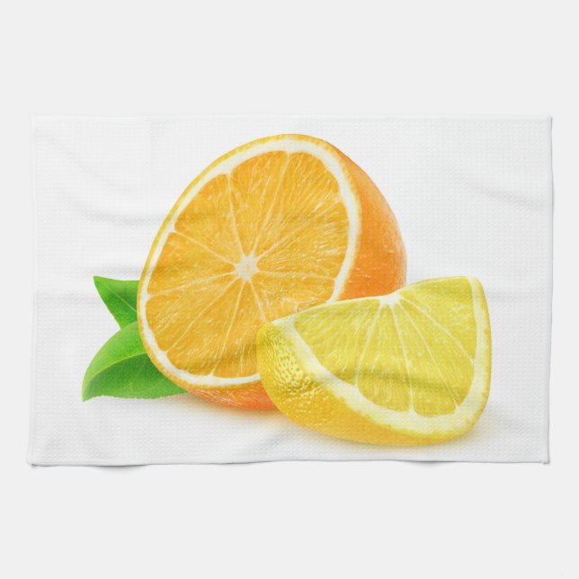 Orange and lemon tea towel (Horizontal)