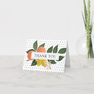 Orange and Lemons Thank You Card