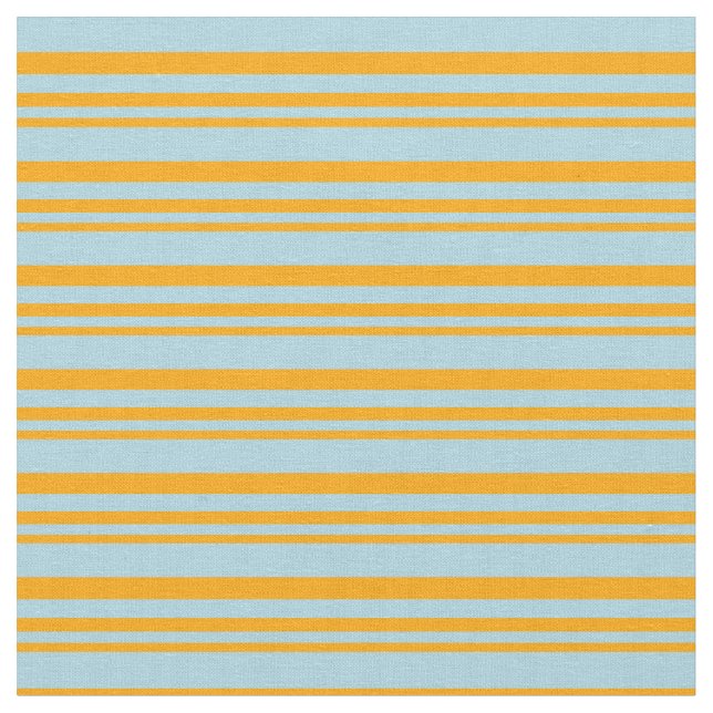 Orange and Light Blue Coloured Lines Fabric (Close Up)