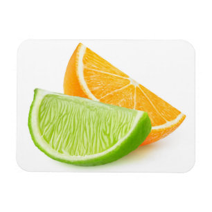 Orange and lime magnet