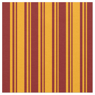 Orange and Maroon Coloured Lines Pattern Fabric