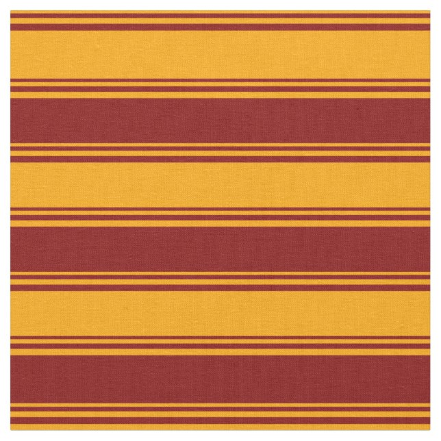 Orange and Maroon Coloured Striped Pattern Fabric (Close Up)