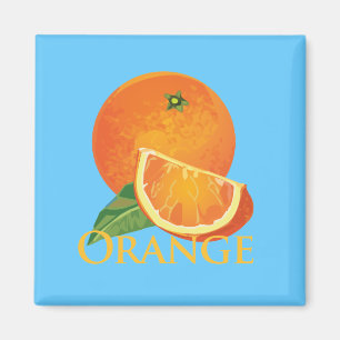 Orange and Orange Slice Magnet