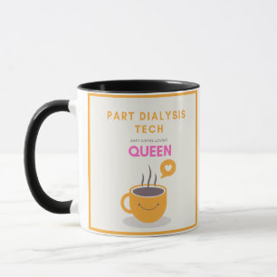 Orange and Pink Coffee Lover Dialysis Tech Mug