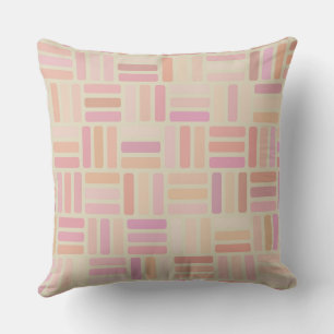 orange and pink Geometric Cushion