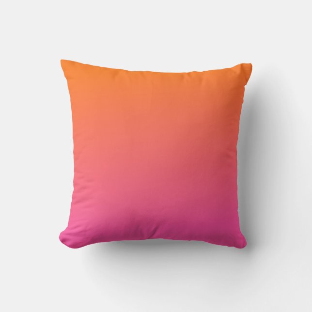 Orange and Pink Gradient Cushion (Front)