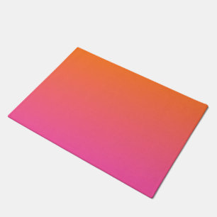 Orange and Pink Gradient Doormat