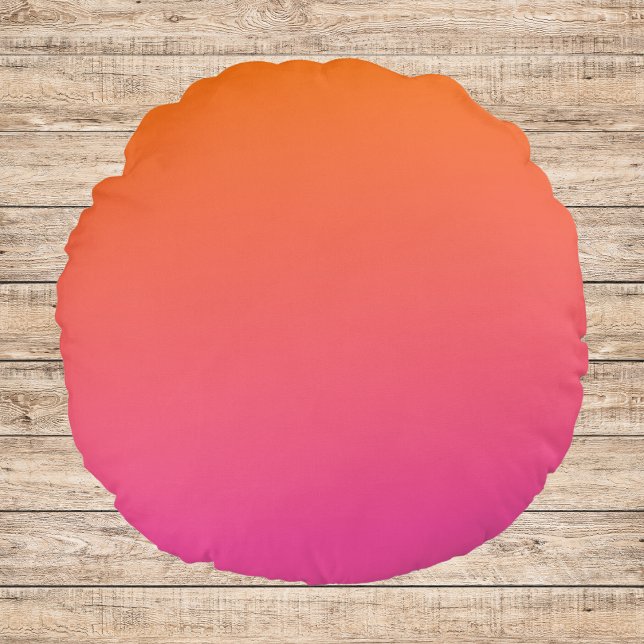 Orange and Pink Gradient Round Cushion (Creator Uploaded)